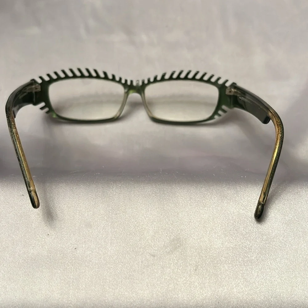 Designer Grotesque Eyeglasses Dark Green